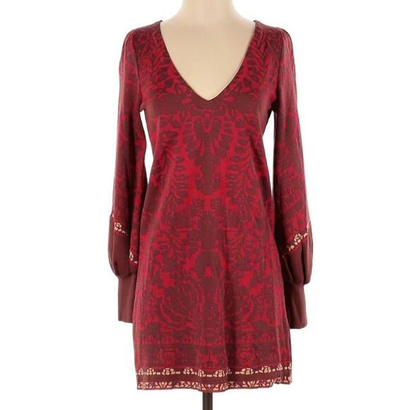 Free People Music And Lyrics Long Sleeve Small Dress - Picture 2 of 7